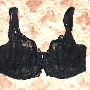 Ruby Pink bra, black, 34E (UK sizing)